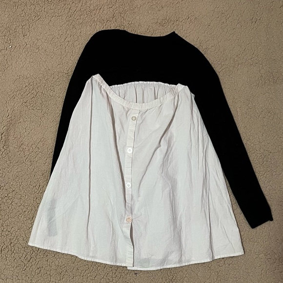 🖤 Zara Knit Button Back Long Sleeve Gauzy Sweater🖤 - Picture 9 of 11